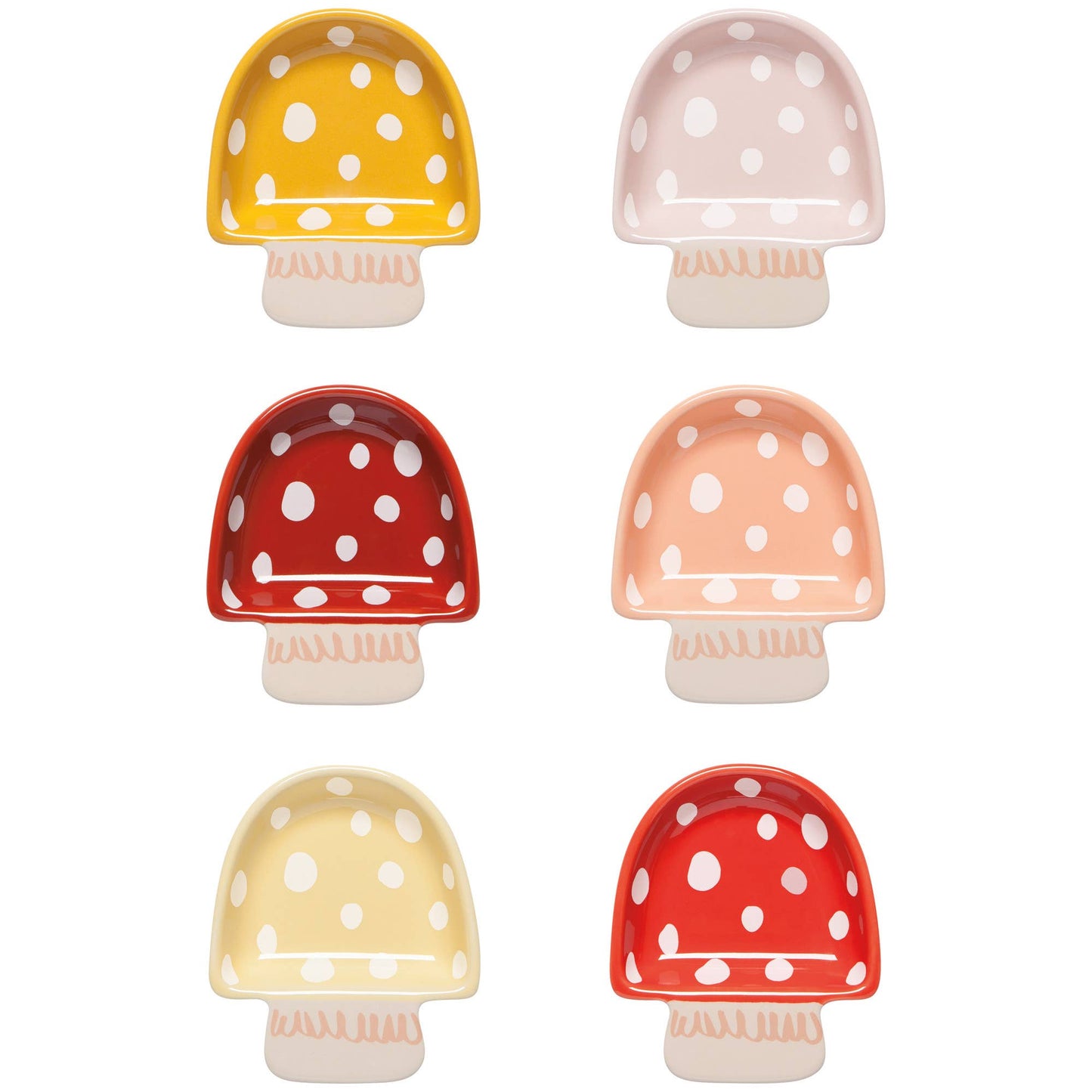 Toadstool Shaped Pinch Bowls