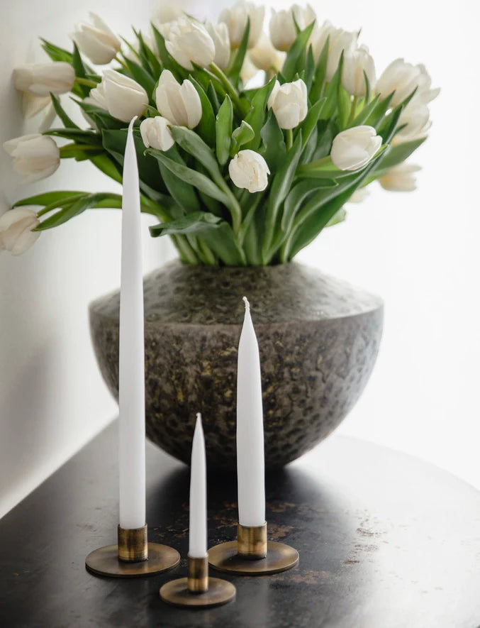 White Danish Taper Candle