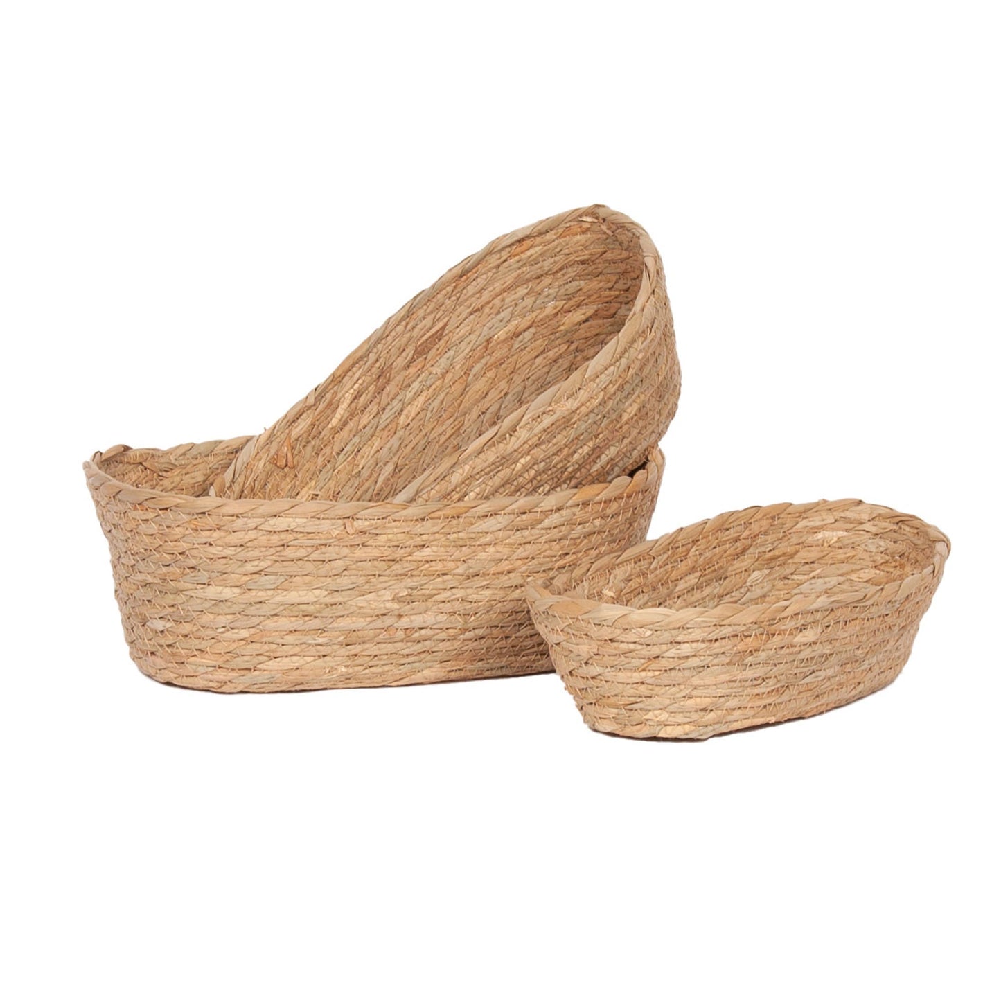 Oval Cattail Baskets