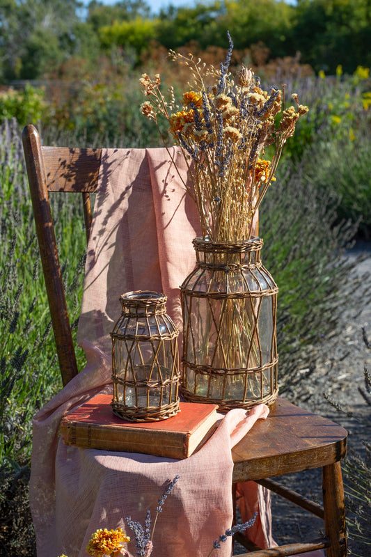Willow Wrapped Vase | Small