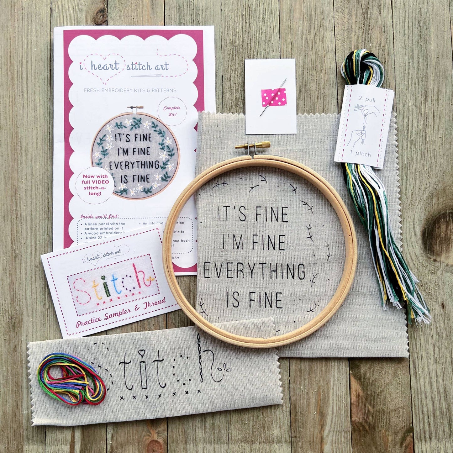 DIY Embroidery Kit | Everything is Fine