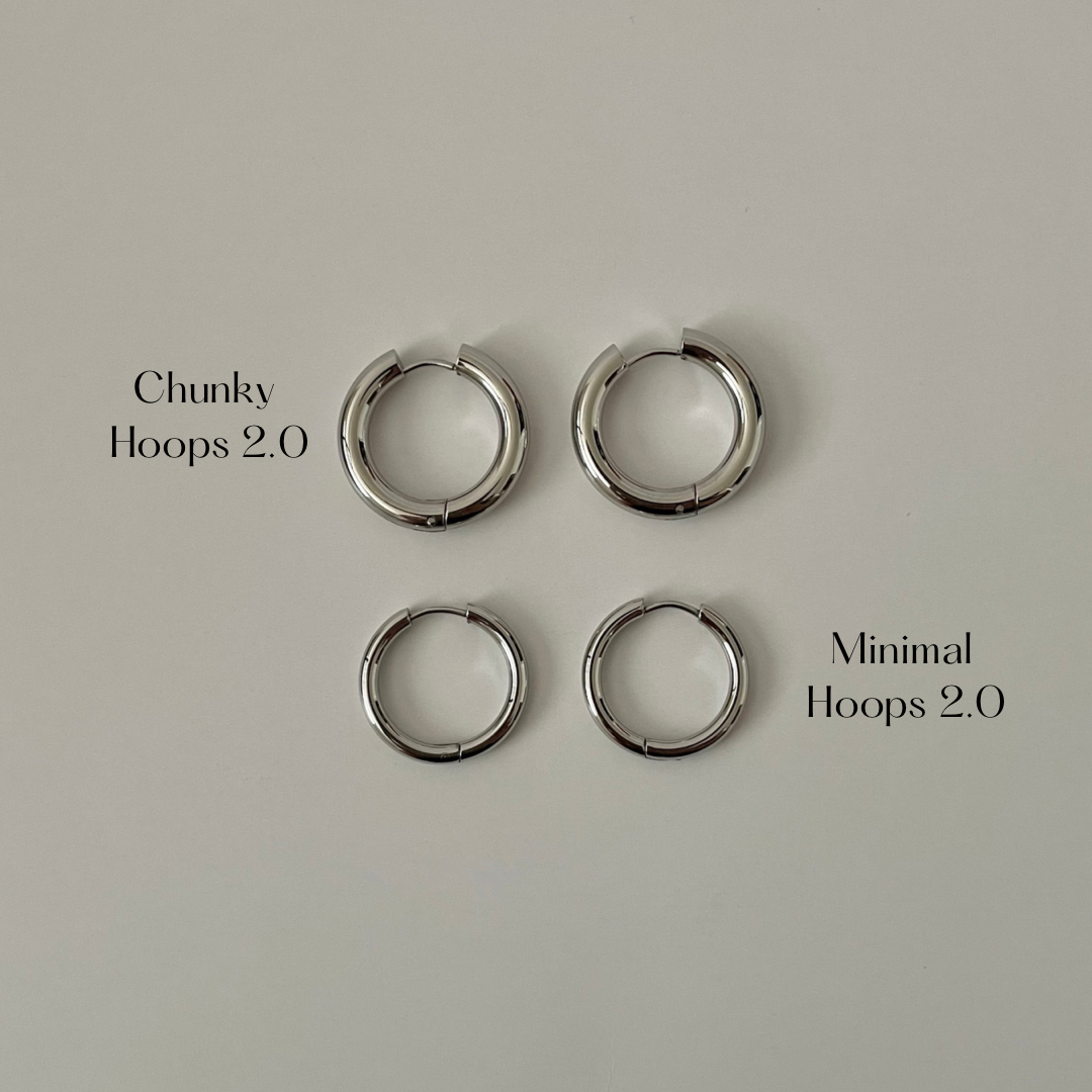 Chunky Hoops 2.0 | Silver