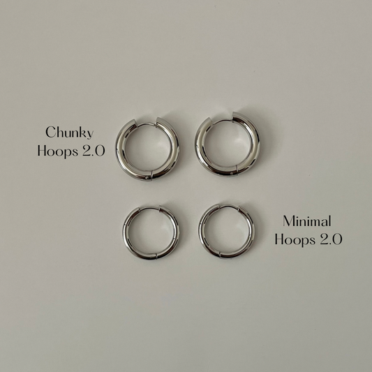 Chunky Hoops 2.0 | Silver