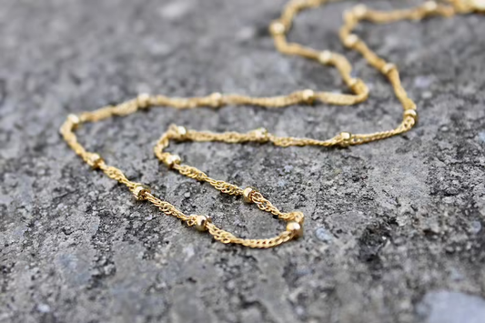 Satellite Ball Chain Layering Necklace