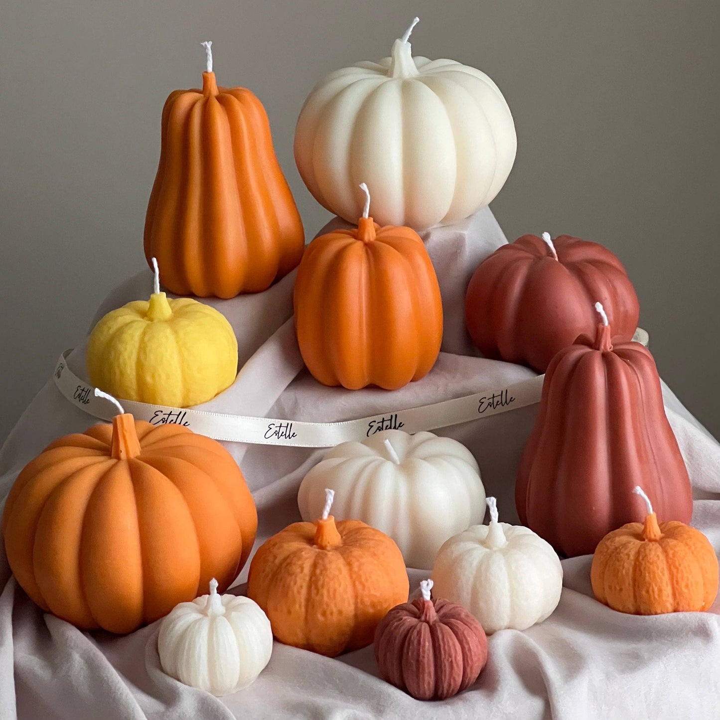 Autumn Pumpkin Candle | White Unscented