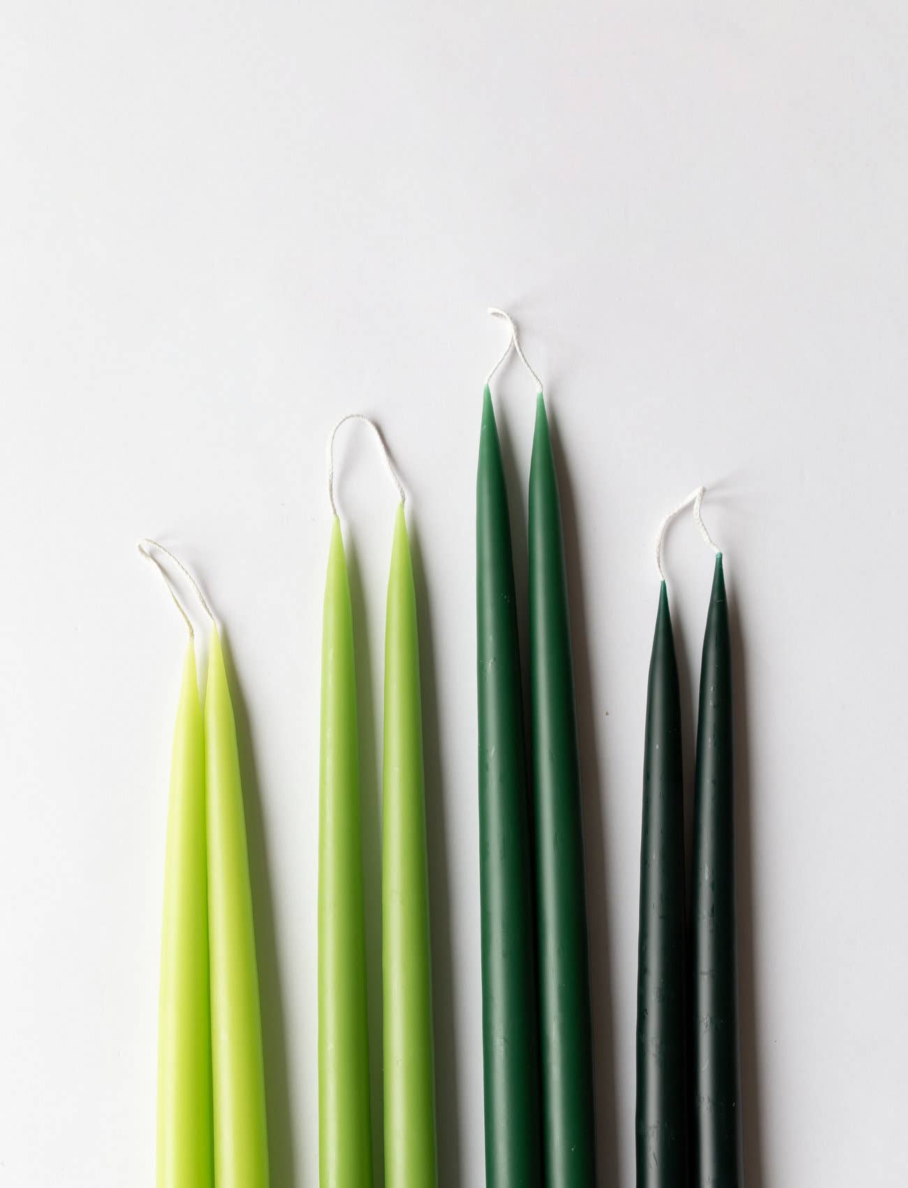 Forest Green Danish Taper Candle | 10"