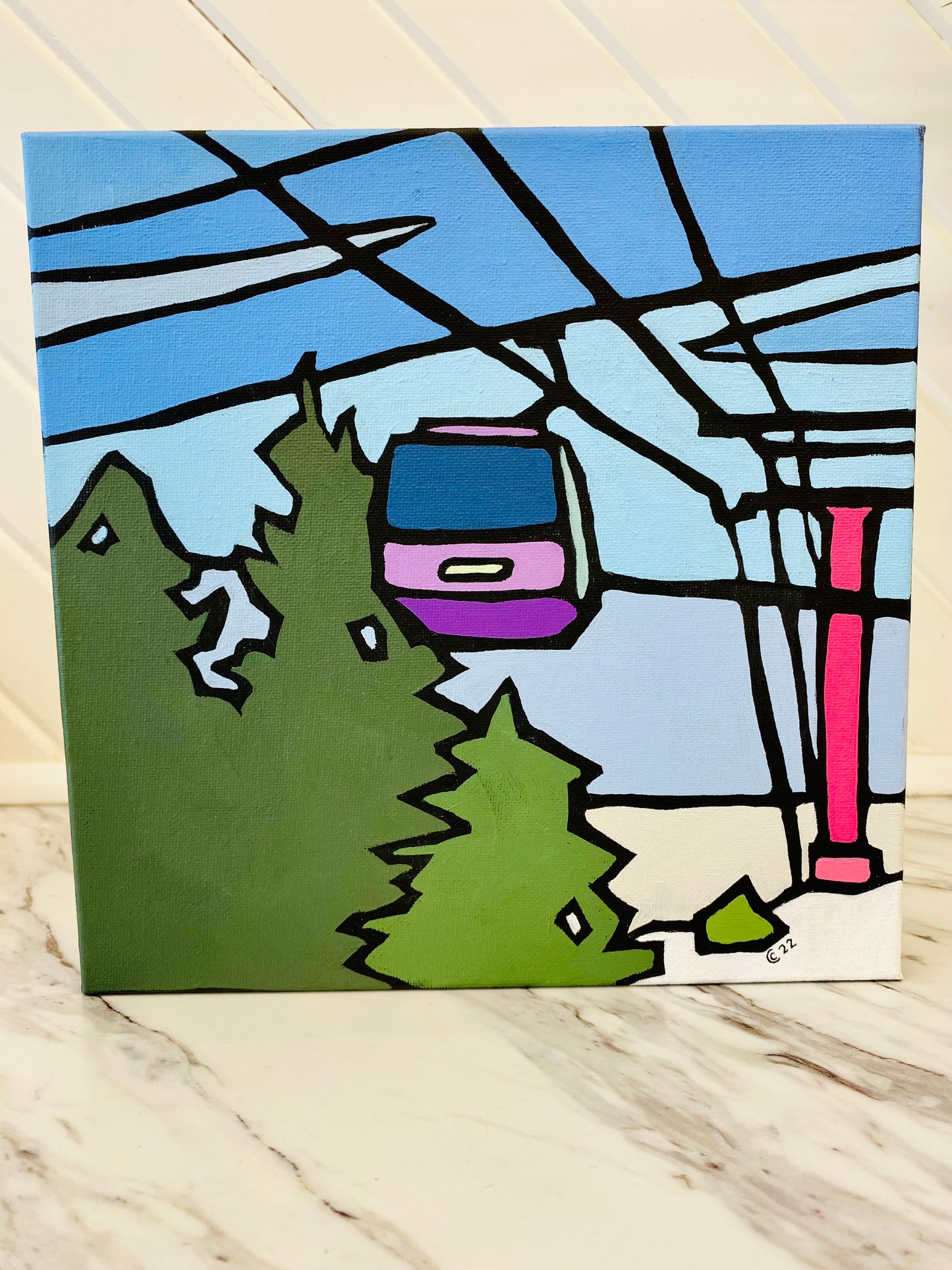 Climbing to New Heights Painting