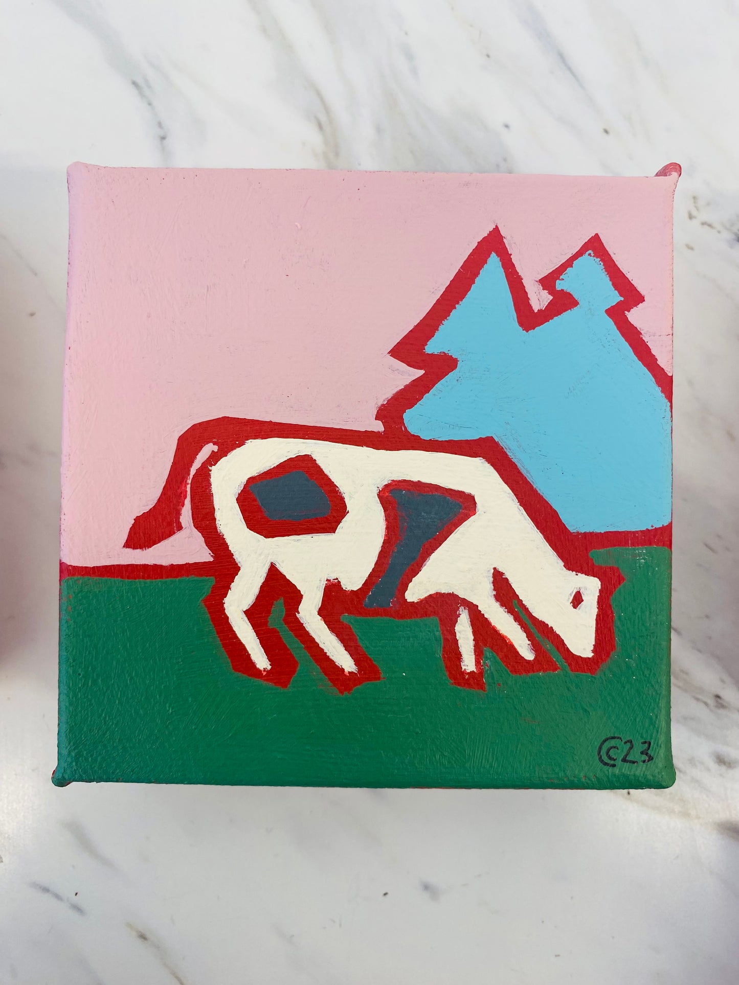 Rural Living Acrylic Paintings