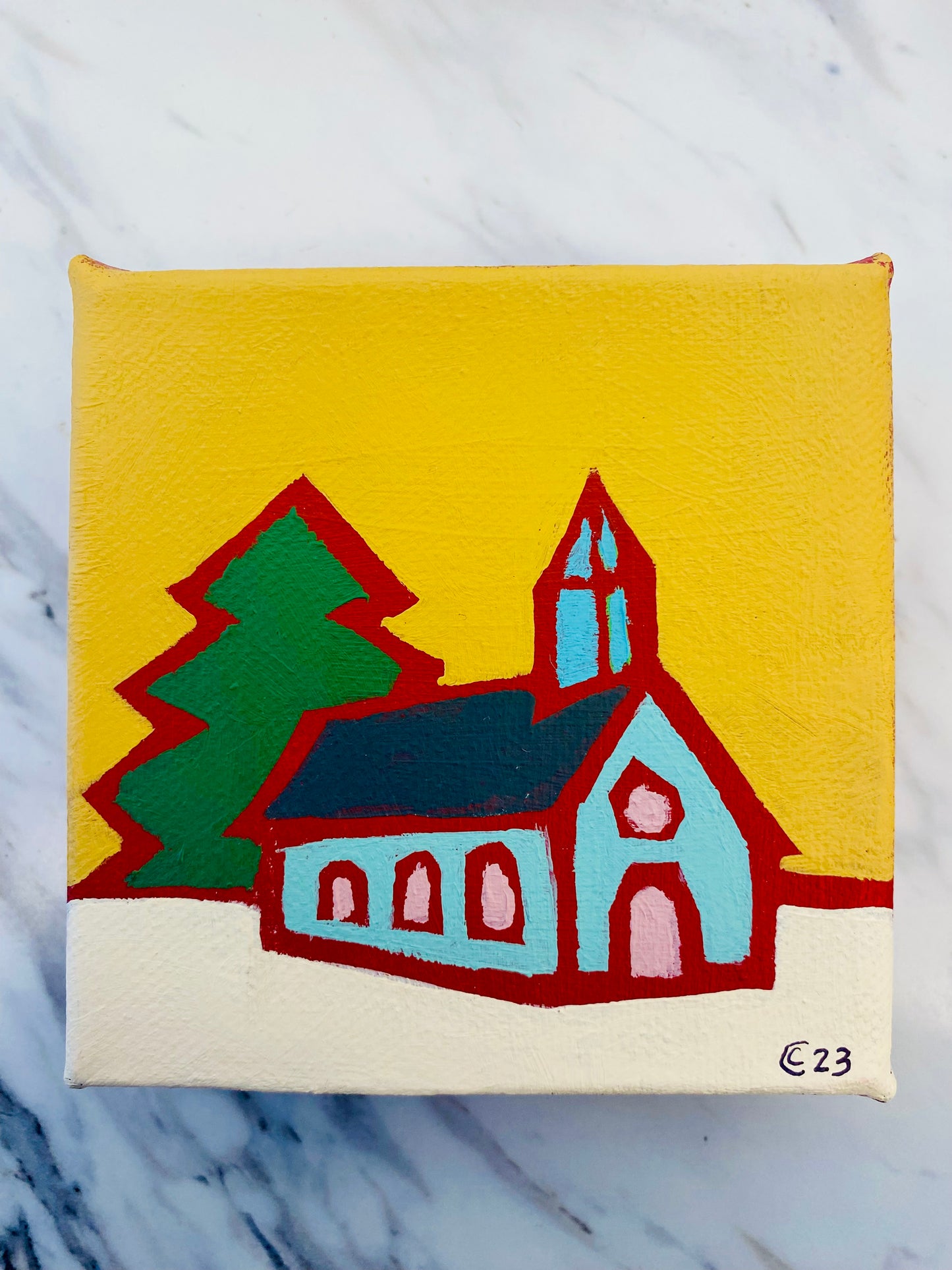 Rural Living Acrylic Paintings