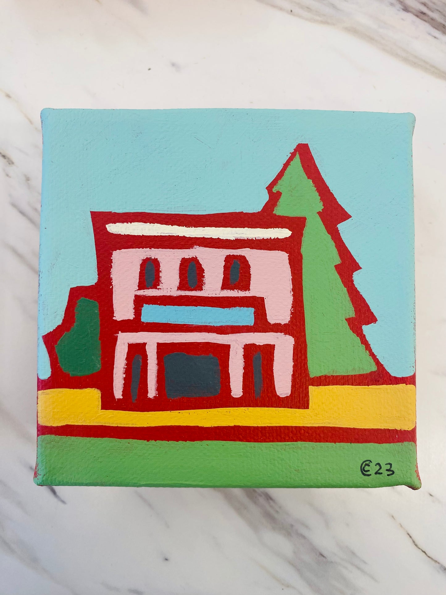 Rural Living Acrylic Paintings