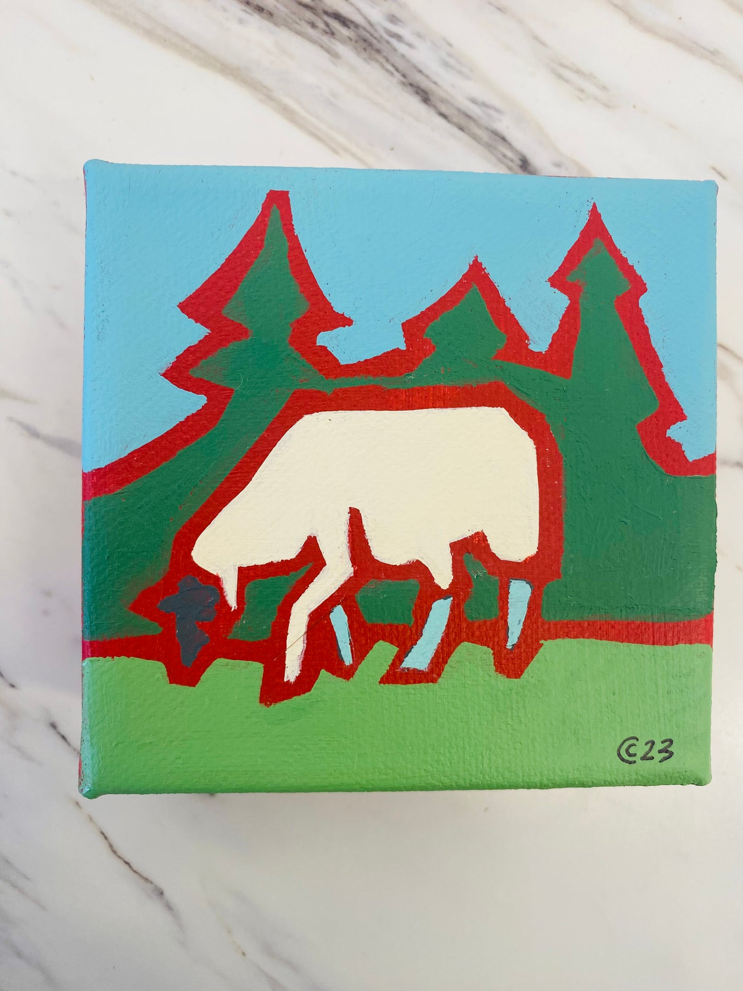 Rural Living Acrylic Paintings