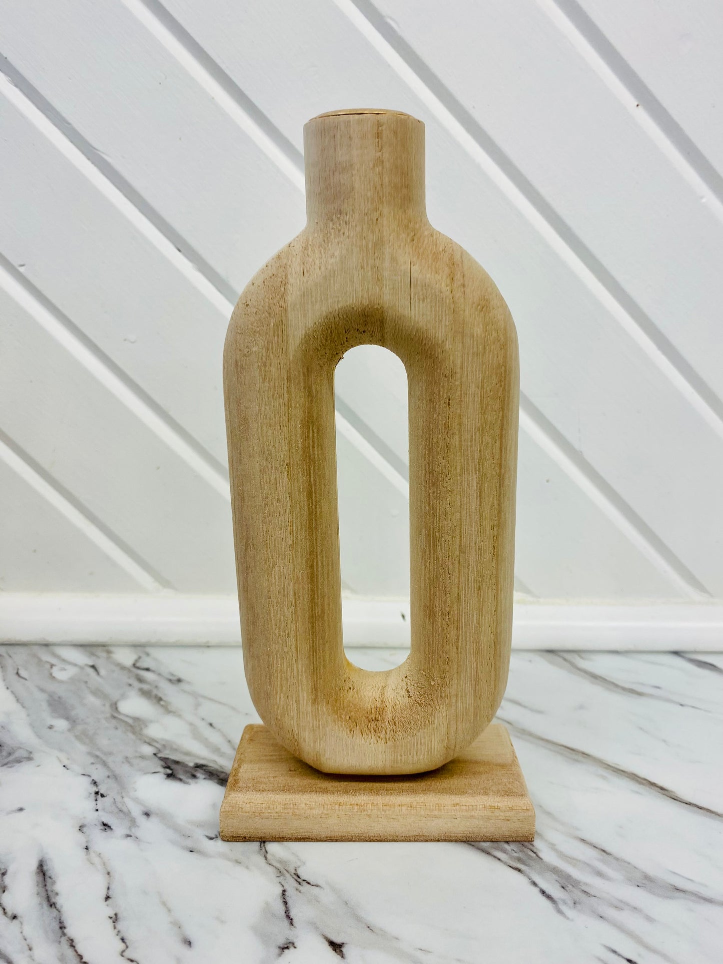 Isabel Natural Wood Candle Holder