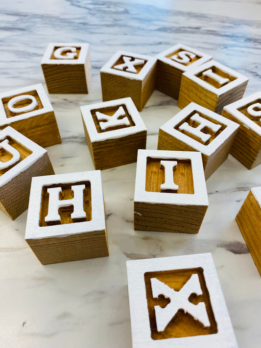 Handmade Alphabet Blocks