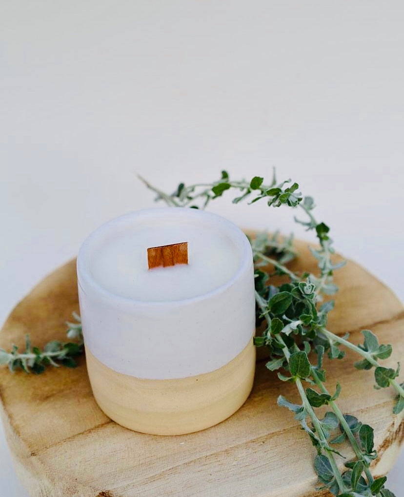Pottery Vessel Soy Candle - Apple Cider Donut