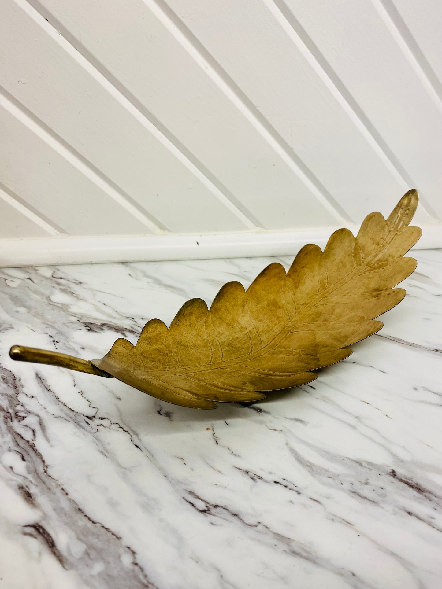 Brass Leaf Accent Plate