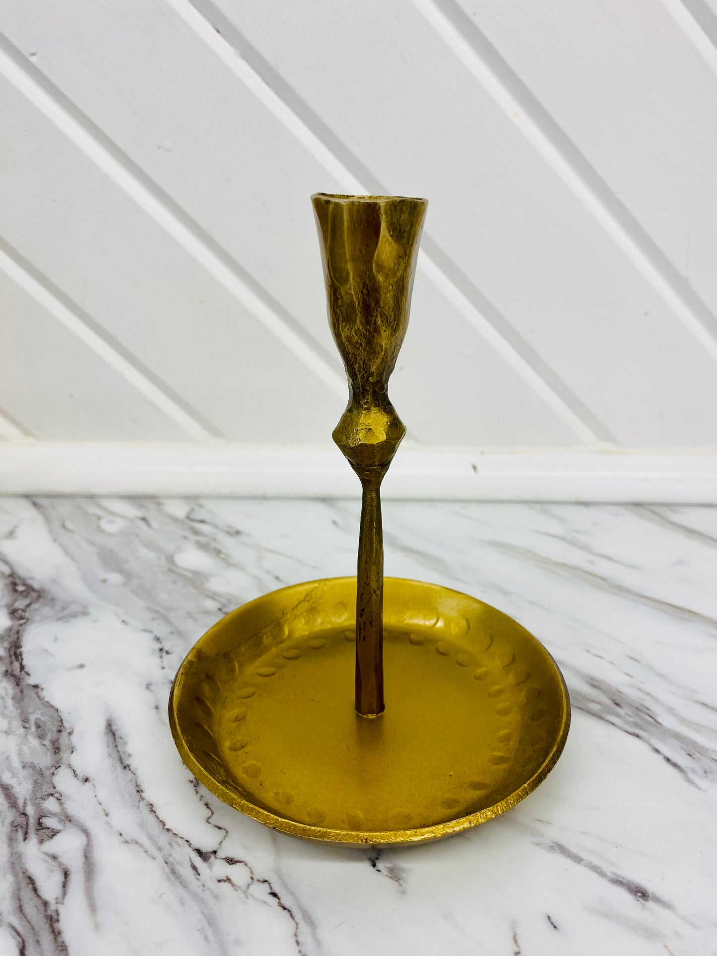 Antique Iron Brass Candle