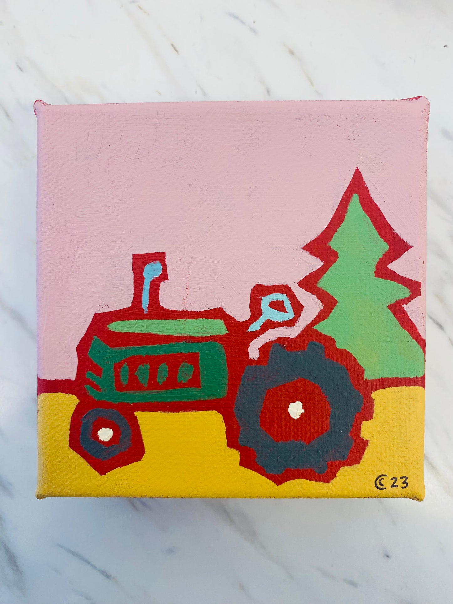Rural Living Acrylic Paintings