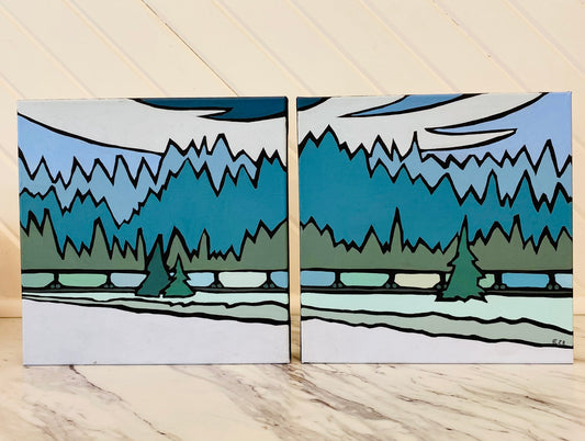 Morning Train Painting Set