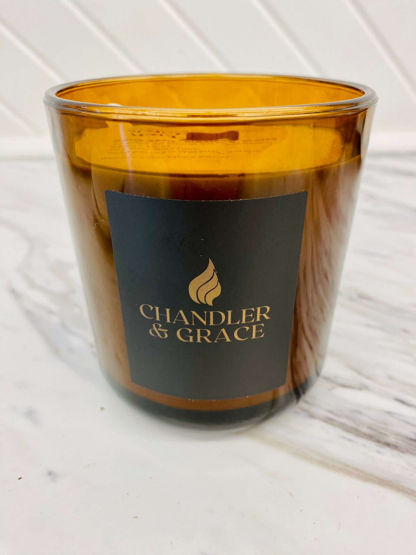 Spiced Apple Candle Large Amber