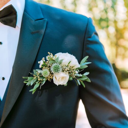Boutonniere Pocket Square