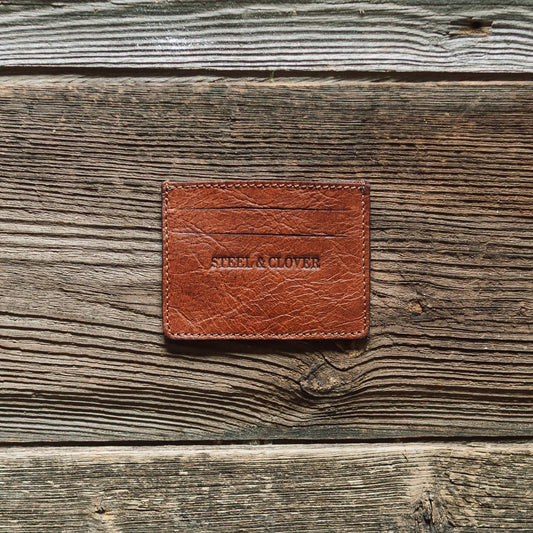 Leather Card Wallet | Whiskey