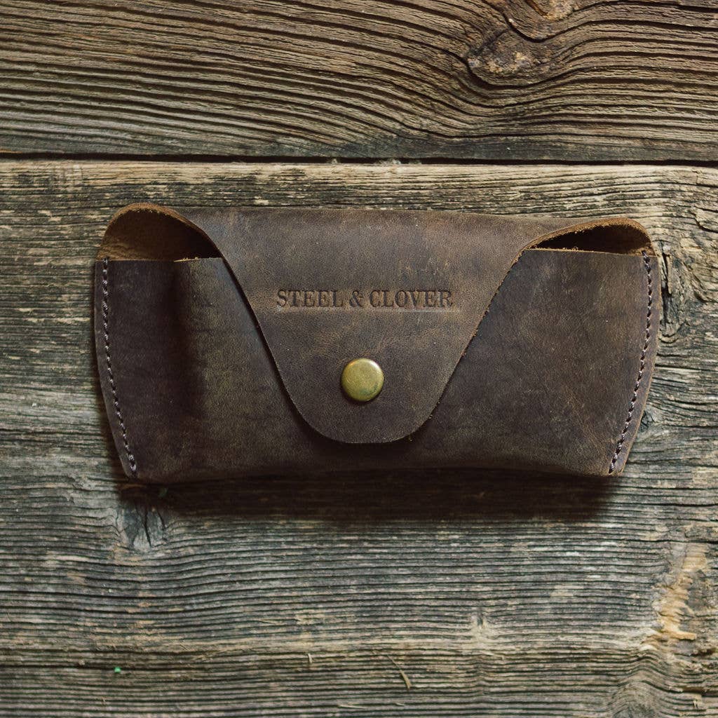 Crooked Creek Leather Sunglass Case