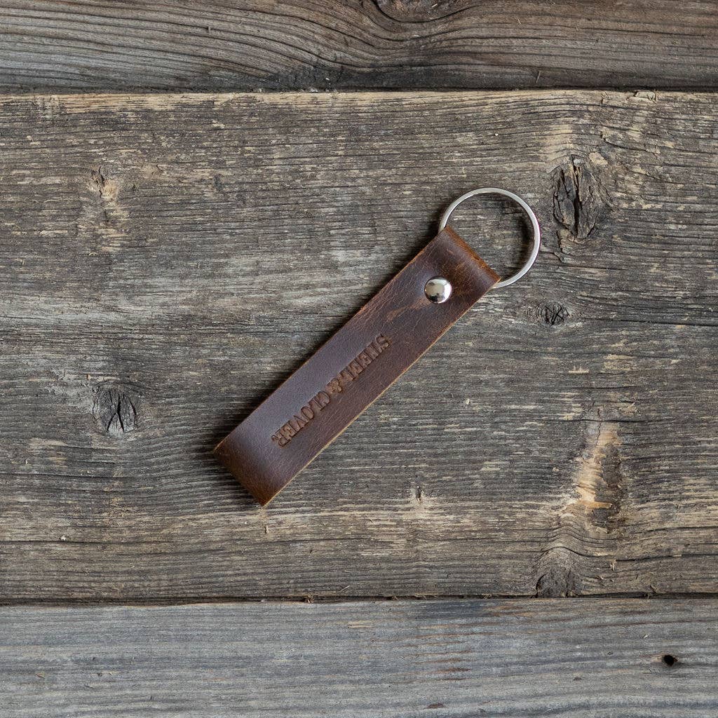Richmond Leather Keychain | Hunter Brown