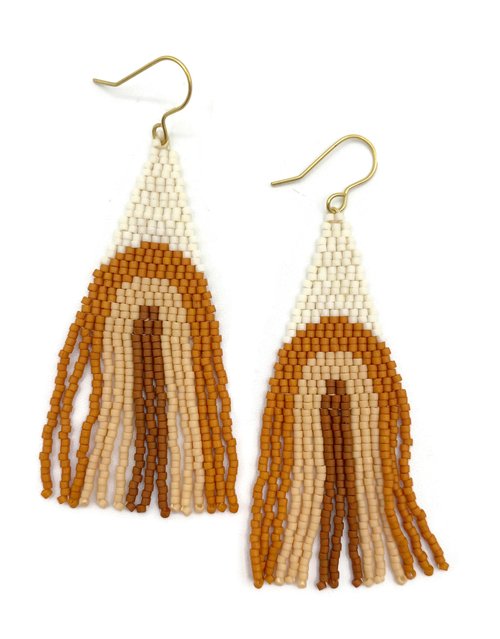 Rainbow Fringe Earrings