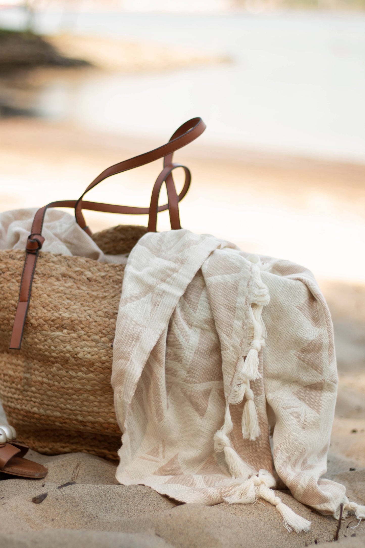 Willow Jacquard Oversized Turkish Towel