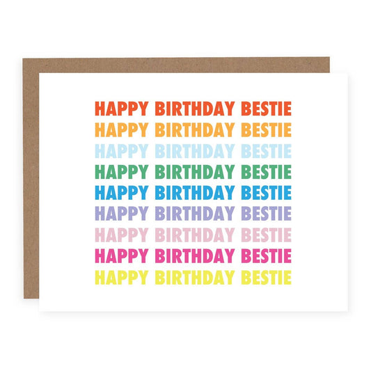 Happy Birthday Bestie Card | Funny Birthday Card
