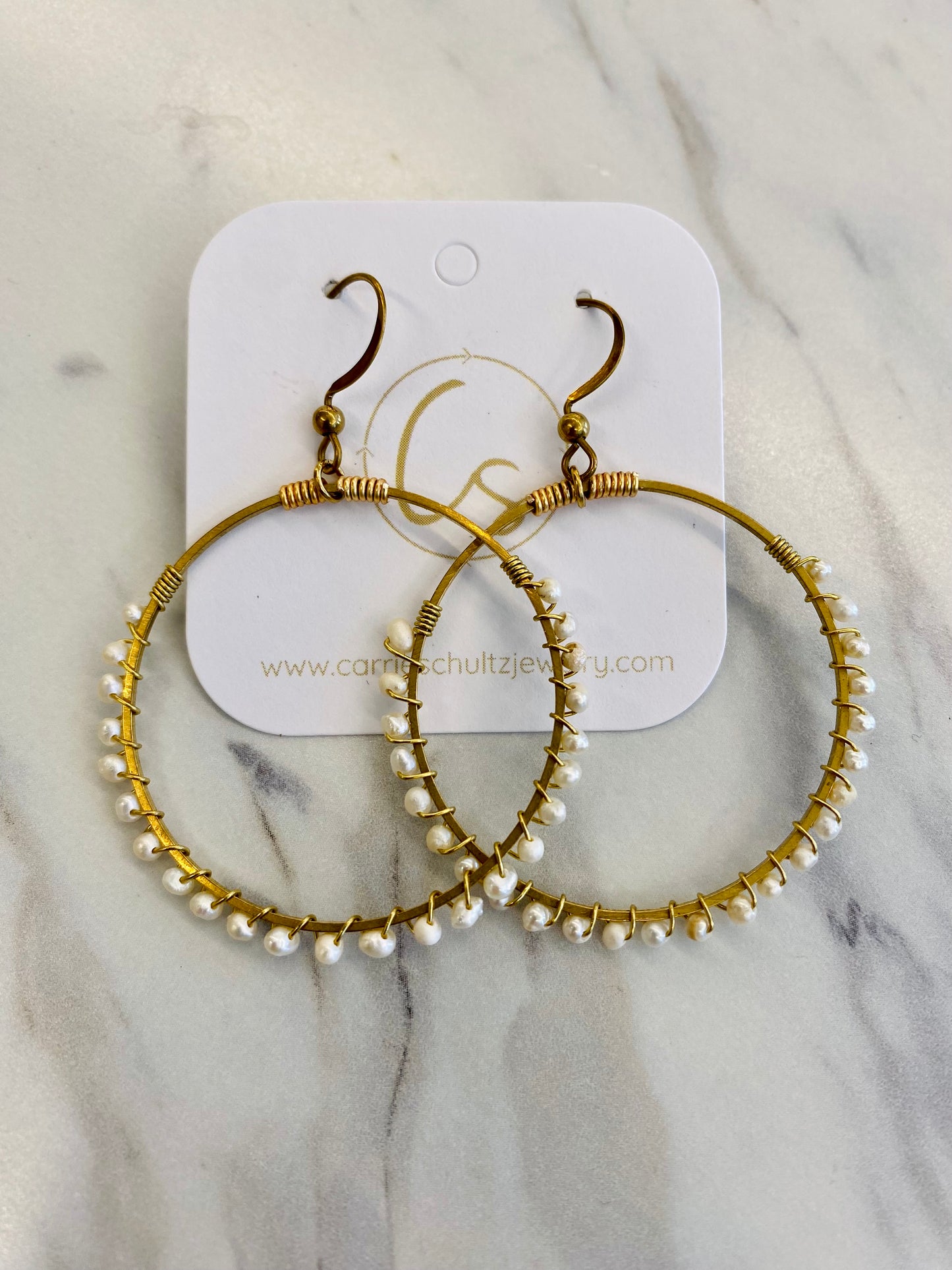 Pearl Hoops