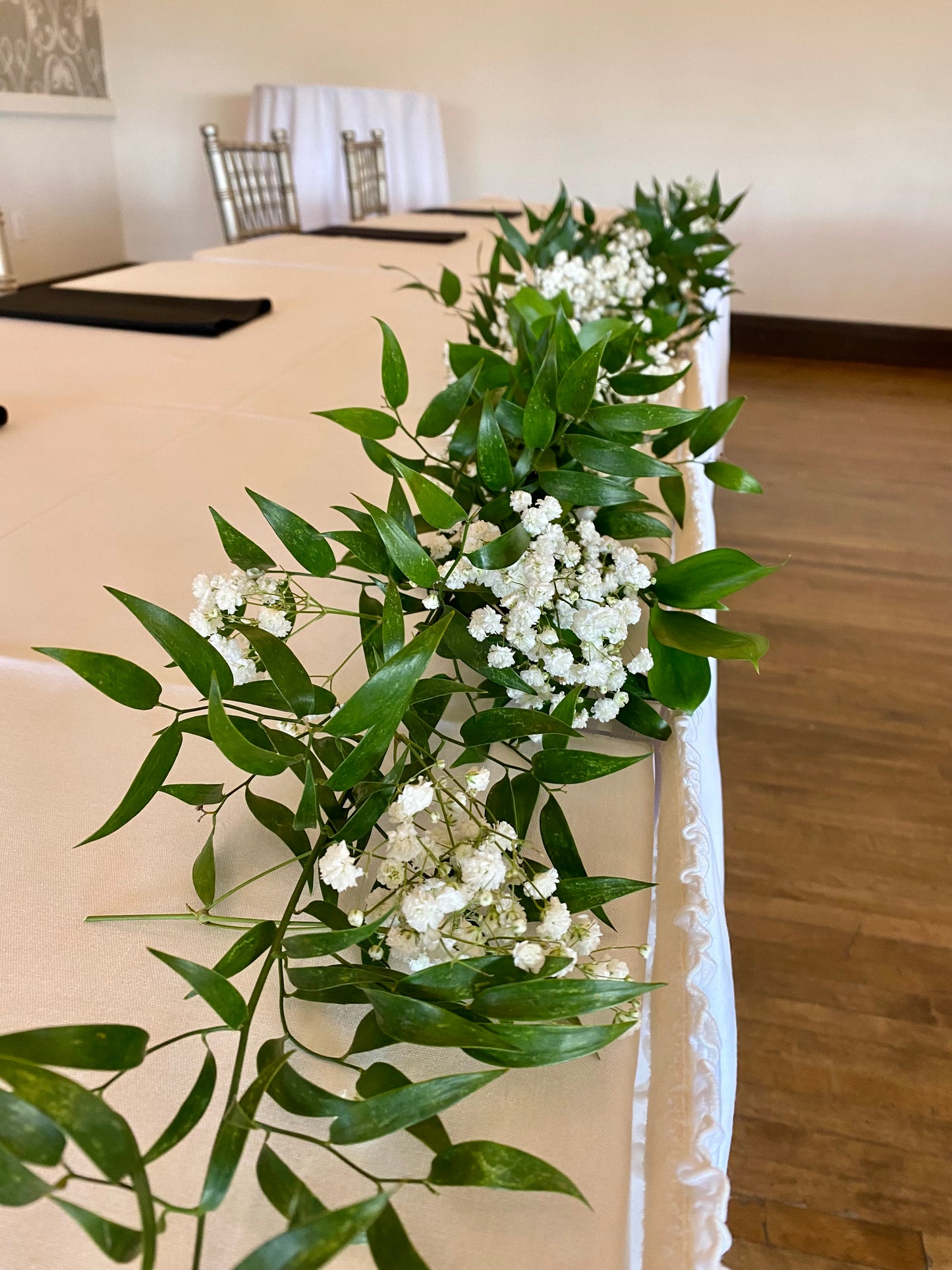 Ruscus & Baby's Breath Garland