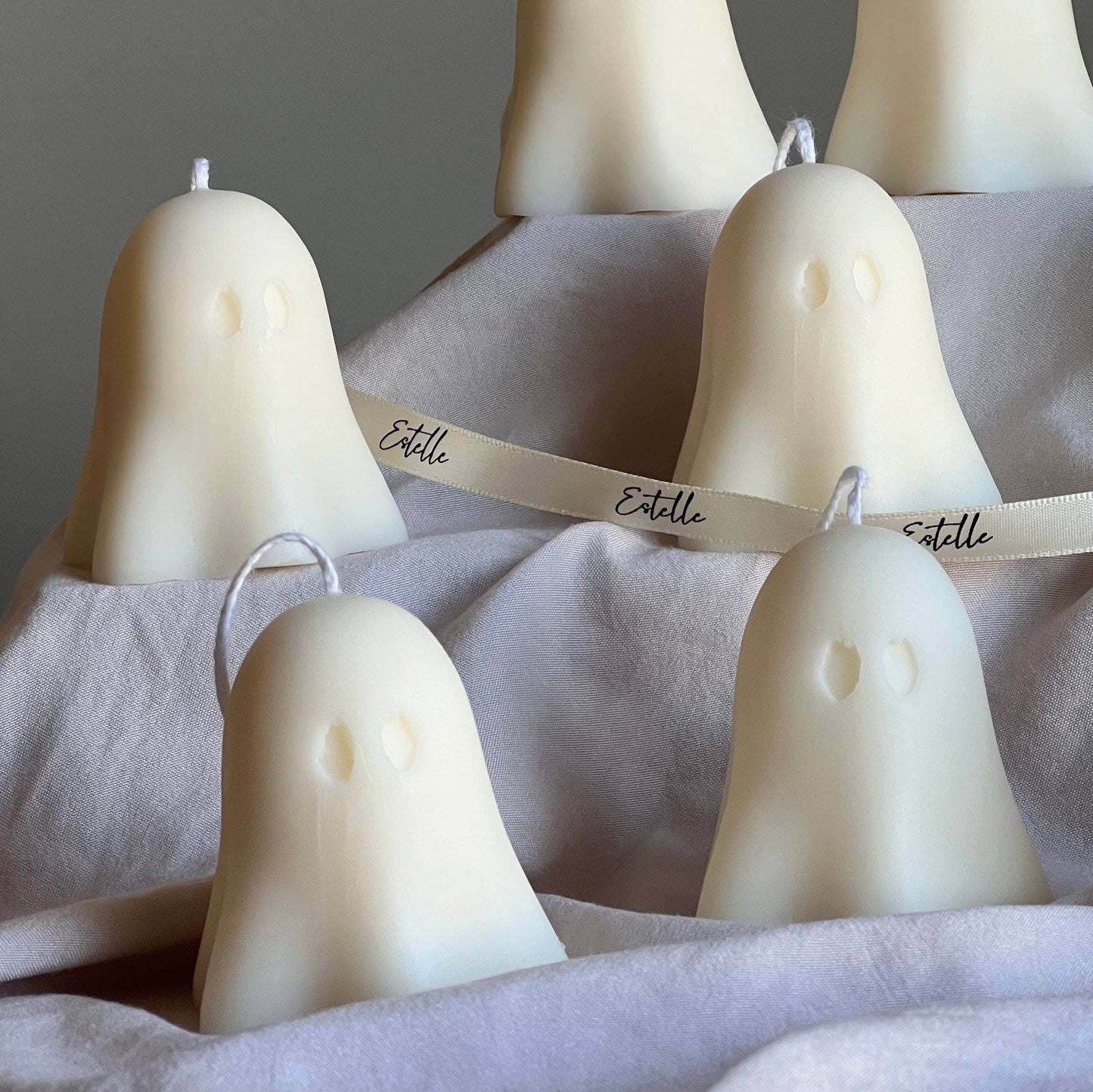 Cute Ghost Candle |  Pumpkin & Caramel