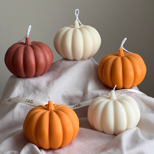 Large Pumpkin Candle | White Maple & Clove