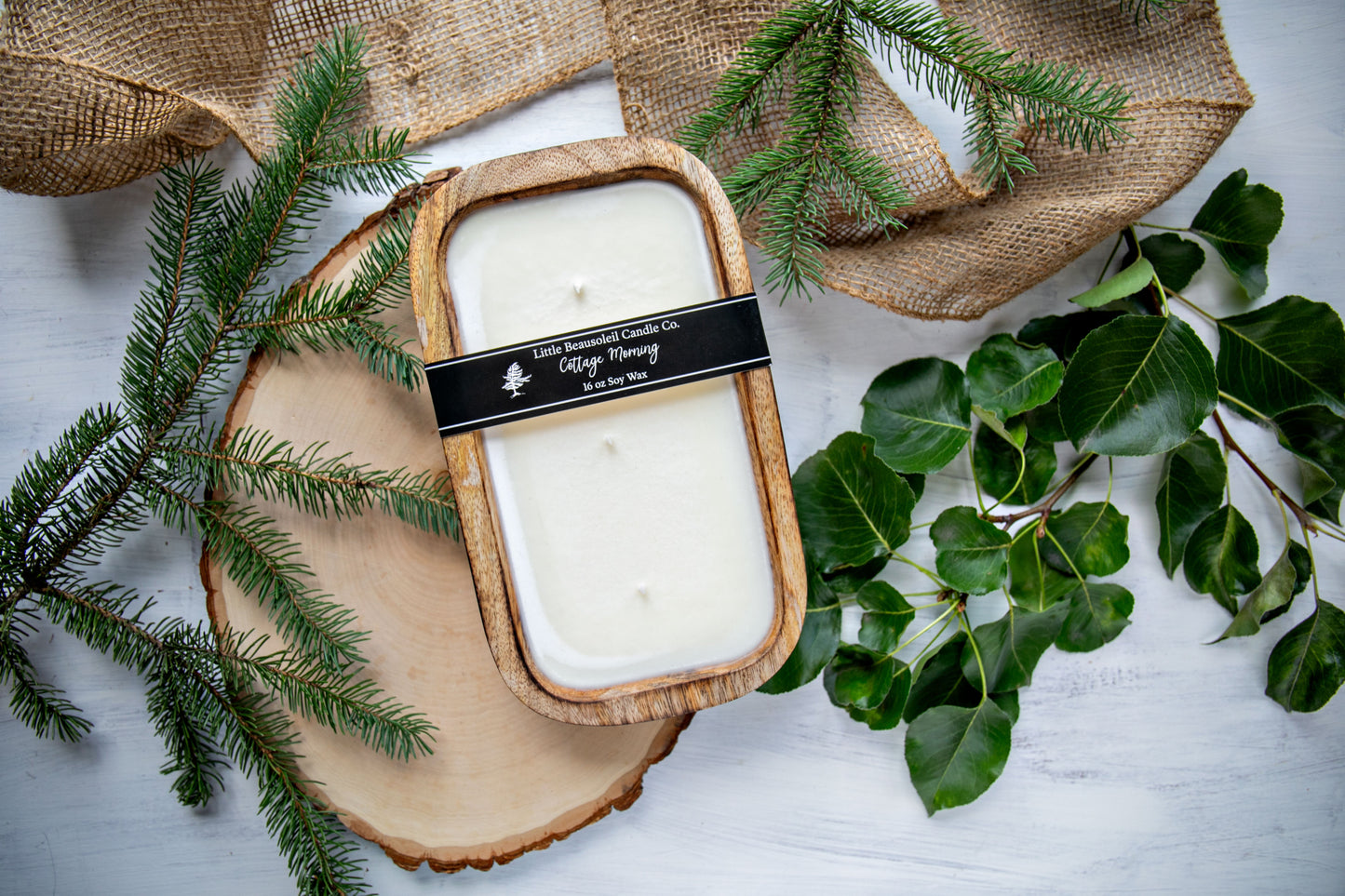 3-Wick Dough Bowl | Snowfall