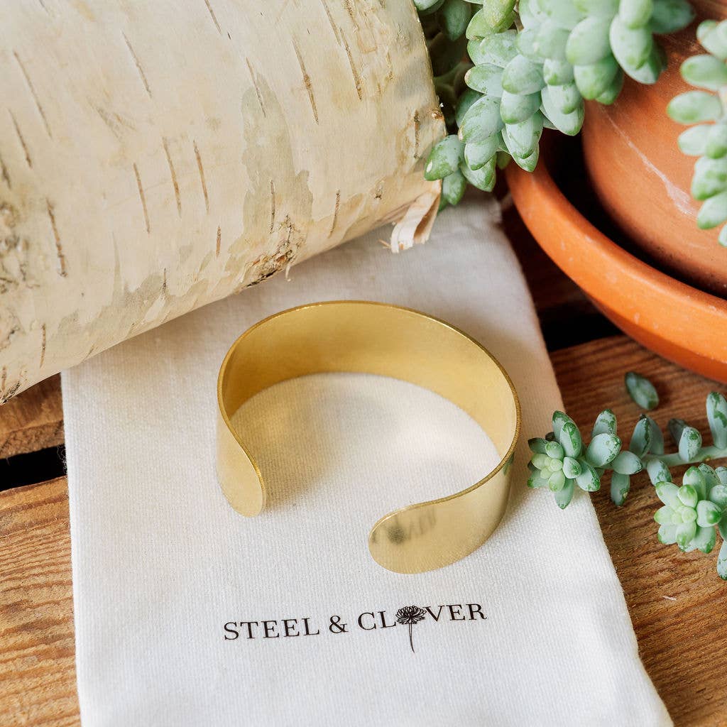 Buffalo Plains Brass Cuff