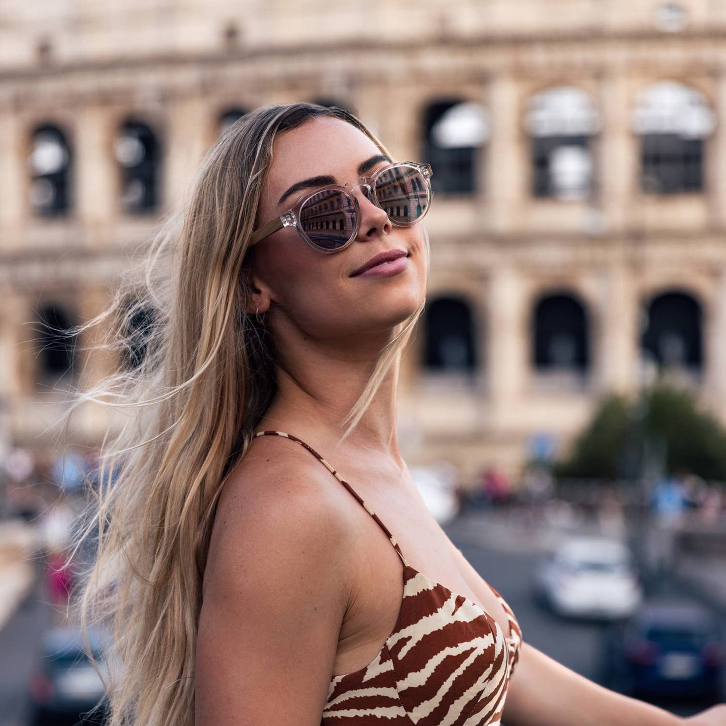 Bamboo Panto Sunglasses