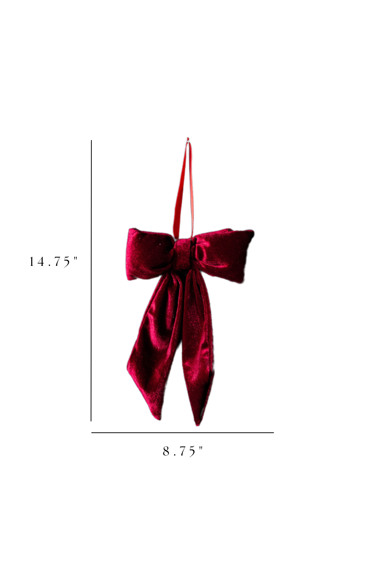 Red Velvet Fabric Bows