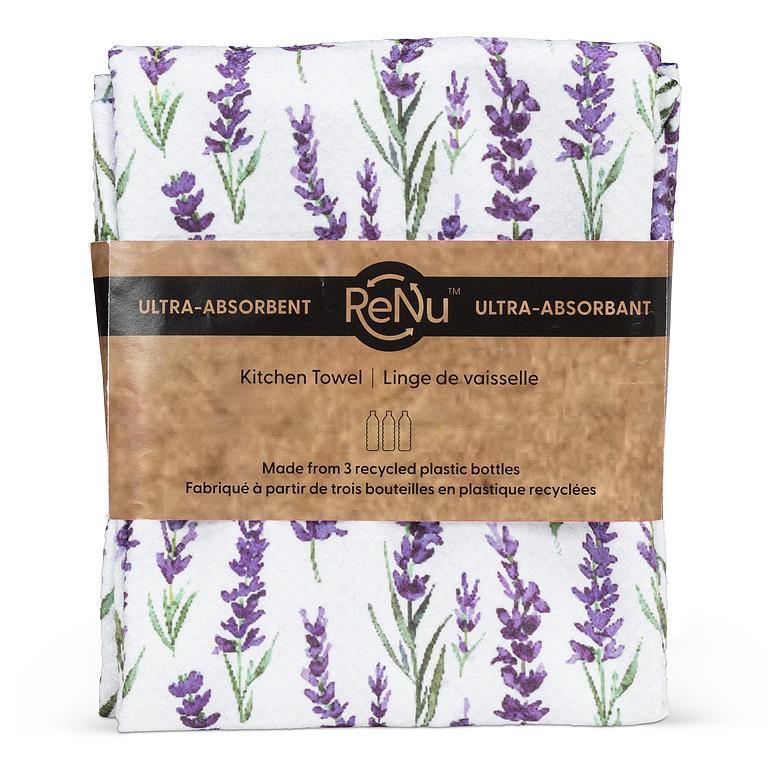 Lavender Double Sided Kitchen Towel