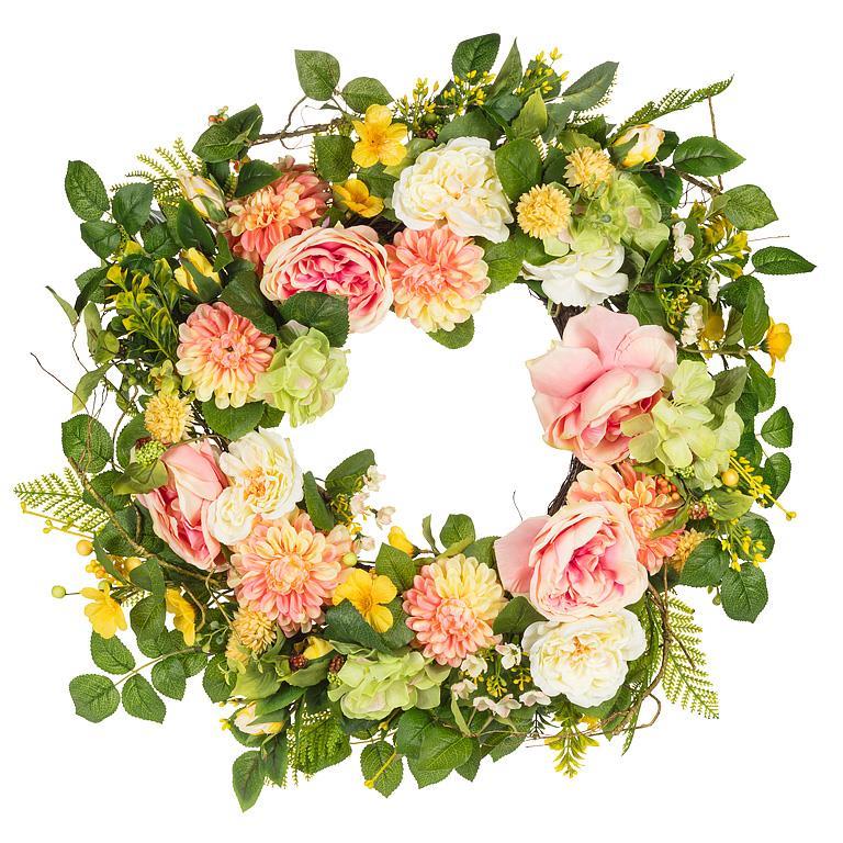 Summer Peony Wreath