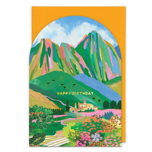 The Dolomites Birthday Card