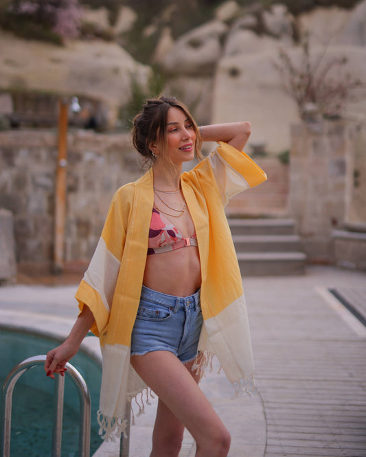 Beach Cover Up | Yellow