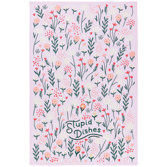 Stupid Dishes Dishtowel