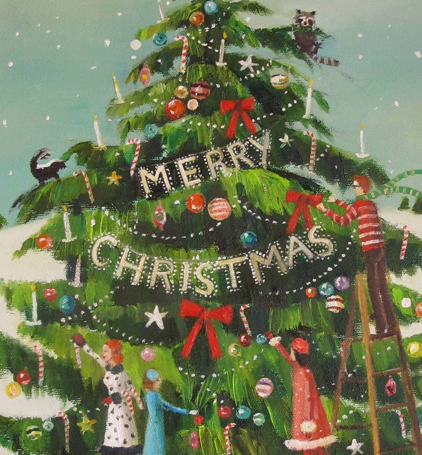 Peppermint Family Trim The Tree | Print