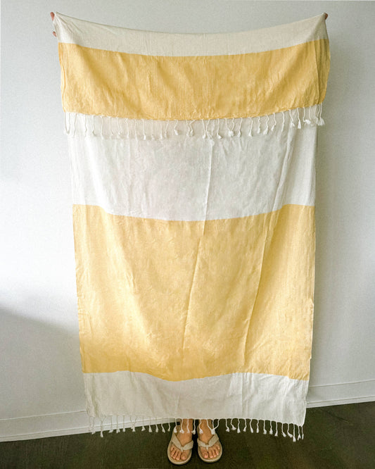 Yellow Turkish Beach Towel