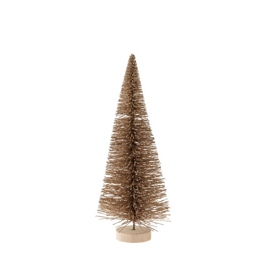 Bottle Brush Tree | Gold Sparkle