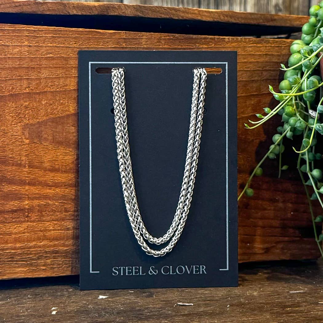Men's White Gold Chain | 19"
