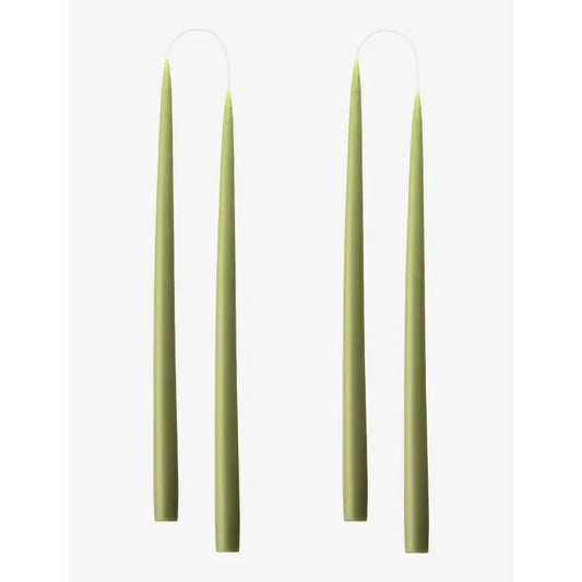 Olive Danish Taper Candle | 2 Pack