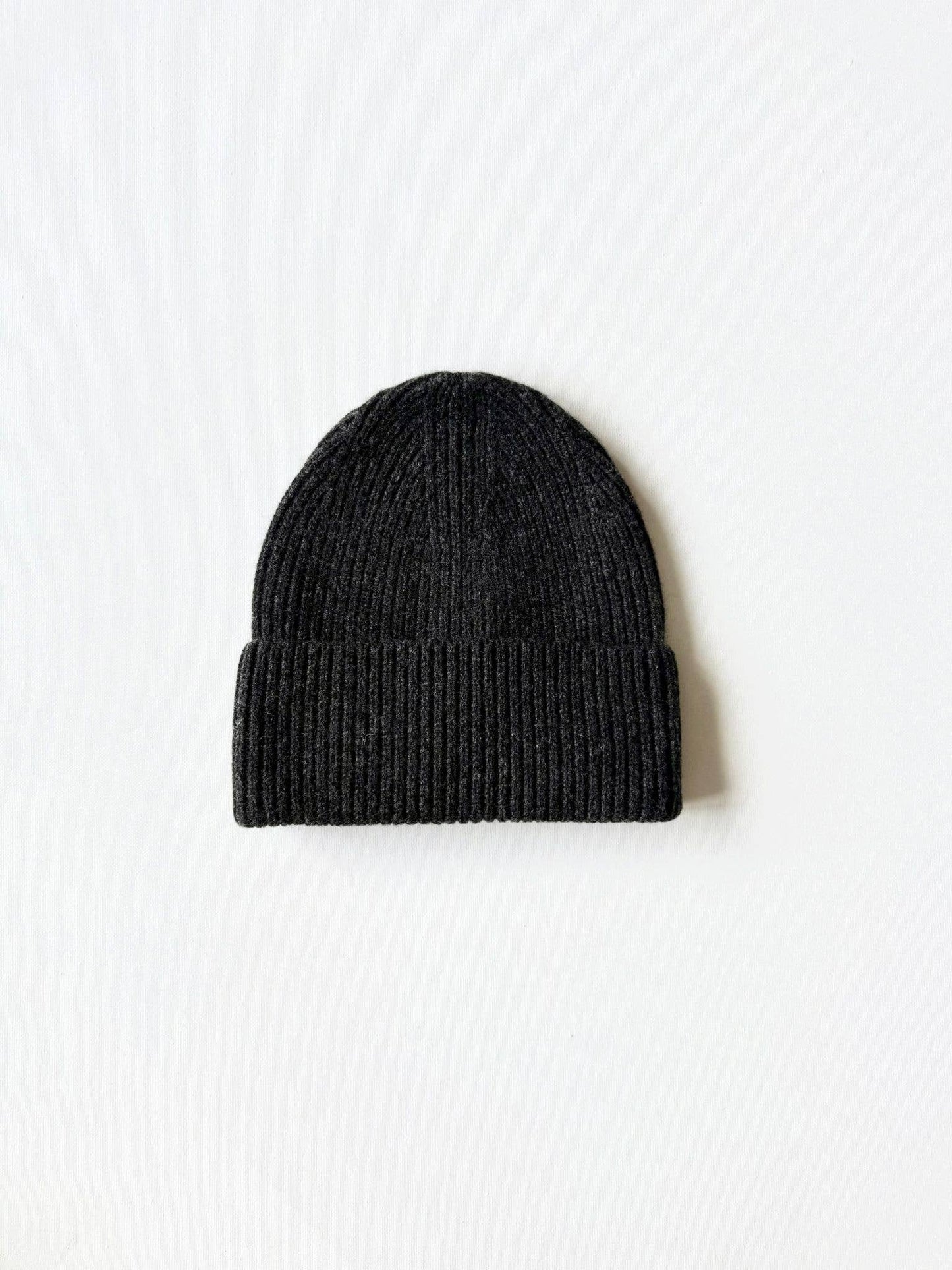 Merino Wool Beanie | Dark Gray