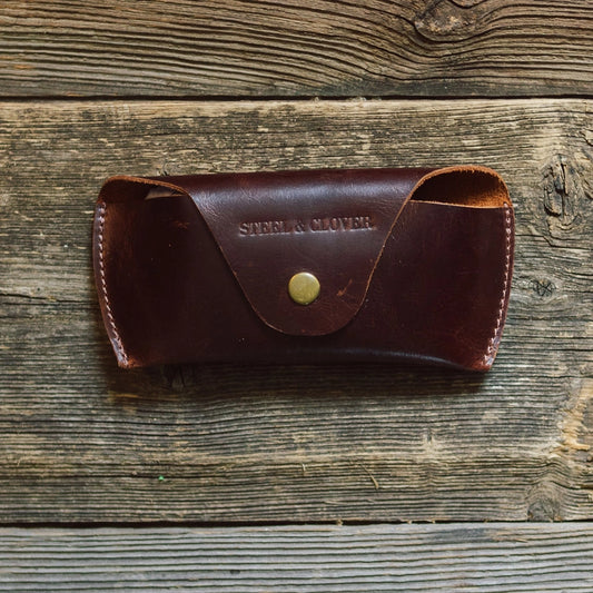 Leather Sunglasses Case | Chestnut